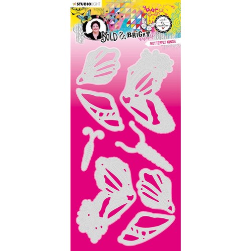 Simon Says Stamp! Studio Light BUTTERFLY WINGS ABM Bold and Bright Dies 132 abmbbcd132*