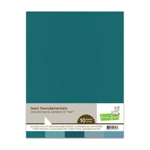 Simon Says Stamp! Lawn Fawn TEAL Textured Canvas Cardstock lf2841