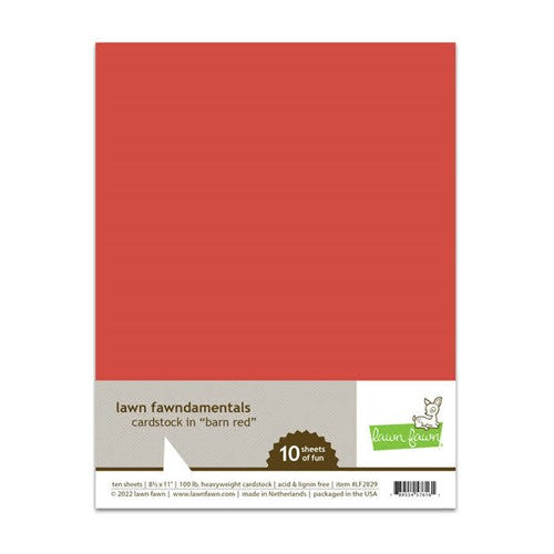 Simon Says Stamp! Lawn Fawn BARN RED Cardstock lf2829
