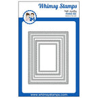 Simon Says Stamp! Whimsy Stamps SPRINKLES SCALLOPS RECTANGLES Die WSD342a