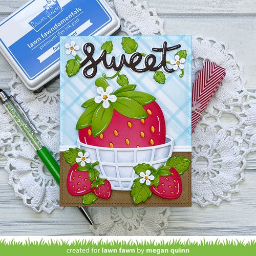 Simon Says Stamp! Lawn Fawn STRAWBERRY PATCH Die Cuts lf2810