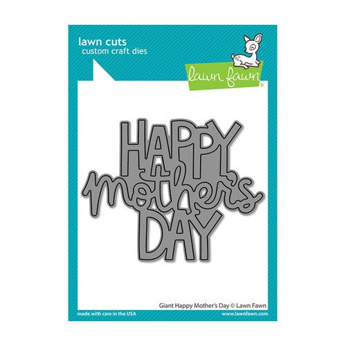 Simon Says Stamp! Lawn Fawn GIANT HAPPY MOTHER'S DAY Die Cut lf2803