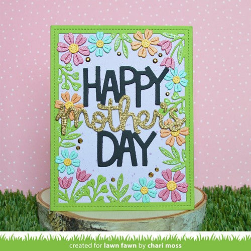 Simon Says Stamp! Lawn Fawn GIANT HAPPY MOTHER'S DAY Die Cut lf2803