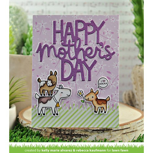 Simon Says Stamp! Lawn Fawn GIANT HAPPY MOTHER'S DAY Die Cut lf2803