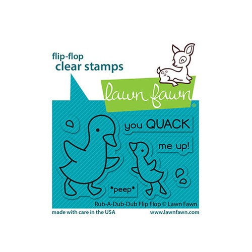 Simon Says Stamp! Lawn Fawn RUB-A-DUB-DUB FLIP-FLOPS Clear Stamps lf2776
