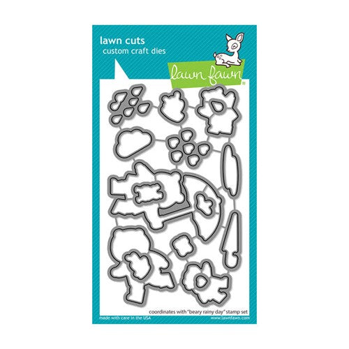 Simon Says Stamp! Lawn Fawn BEARY RAINY DAY Die Cuts lf2775*