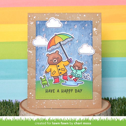 Simon Says Stamp! Lawn Fawn BEARY RAINY DAY Clear Stamps lf2774 | color-code:ALT2