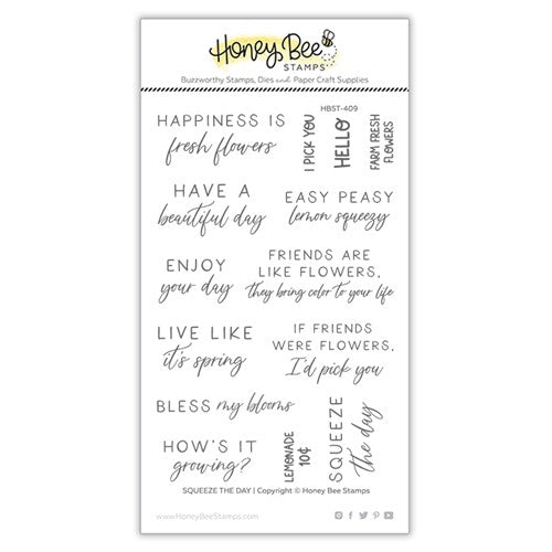 Simon Says Stamp! Honey Bee SQUEEZE THE DAY Clear Stamp Set hbst-409