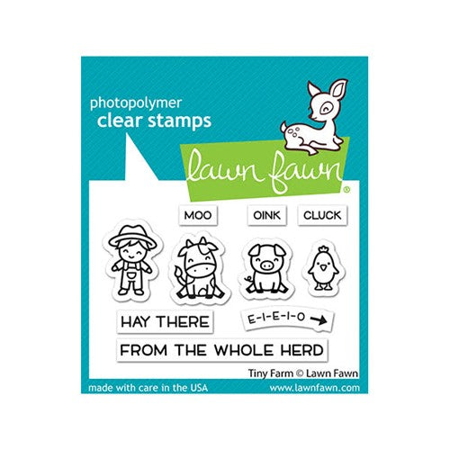 Simon Says Stamp! Lawn Fawn TINY FARM Clear Stamps lf2772