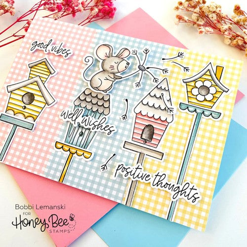 Simon Says Stamp! Honey Bee SWEET SPRING MICE Clear Stamp Set hbst-417