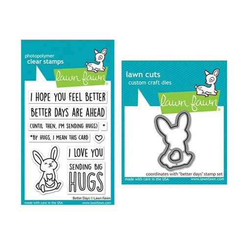 Simon Says Stamp! Lawn Fawn SET BETTER DAYS Clear Stamps and Dies s2lfbd