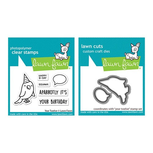 Simon Says Stamp! Lawn Fawn SET YEAR TWELVE Clear Stamps and Dies s2lfyt