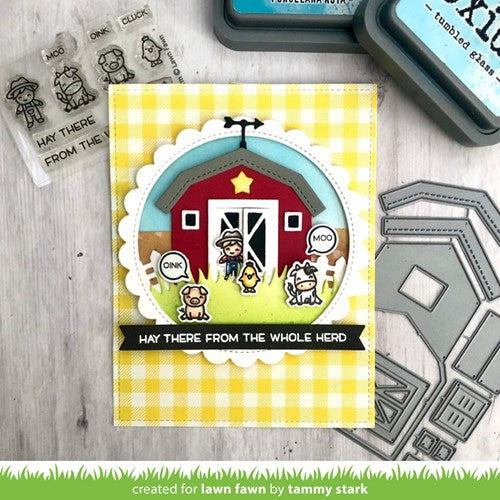 Simon Says Stamp! Lawn Fawn SET TINY FARM Clear Stamps and Dies s2lftf