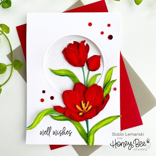 Simon Says Stamp! Honey Bee SPRING LEAVES A2 COVERPLATE Die hbds-splvs | color-code:ALT07