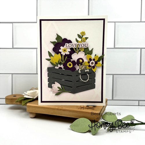 Simon Says Stamp! Honey Bee WOODEN CRATE Dies hbds-wcrte