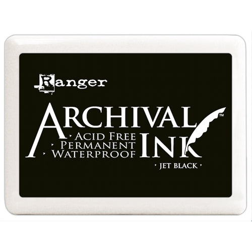 Simon Says Stamp! Ranger Archival Ink Pad JUMBO JET BLACK A3P06701*
