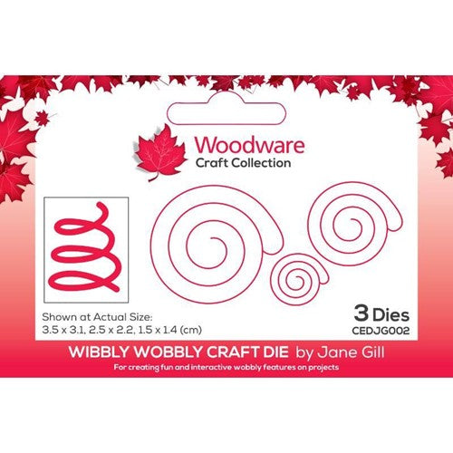 Simon Says Stamp! Woodware Craft Collection WIBBLY WOBBLY Dies cedjg002