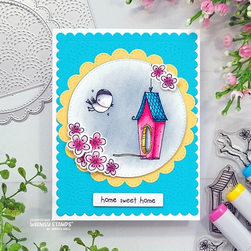 Simon Says Stamp! Whimsy Stamps HEY CHICKADEES Clear Stamps CWSD404*