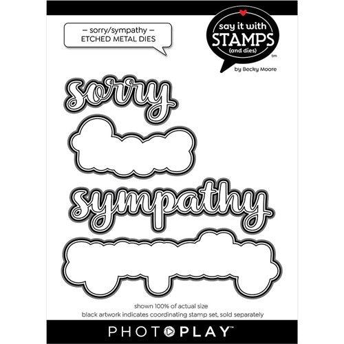 Simon Says Stamp! PhotoPlay SORRY SYMPATHY Die Set sis3257