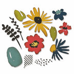 Simon Says Stamp! Tim Holtz Sizzix MODERN FLORISTRY Thinlits Dies 665853