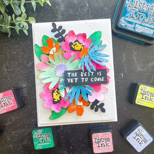Simon Says Stamp! Tim Holtz Sizzix MODERN FLORISTRY Thinlits Dies 665853