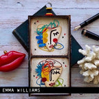 Simon Says Stamp! Tim Holtz Sizzix ABSTRACT FACES Thinlits Dies 665845