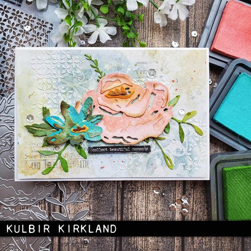 Simon Says Stamp! Tim Holtz Sizzix BRUSHSTROKE FLOWERS 4 Thinlits Dies 665849