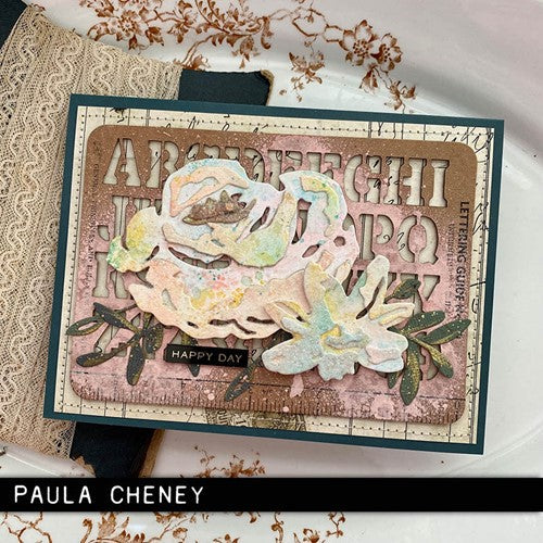 Simon Says Stamp! Tim Holtz Sizzix BRUSHSTROKE FLOWERS 4 Thinlits Dies 665849