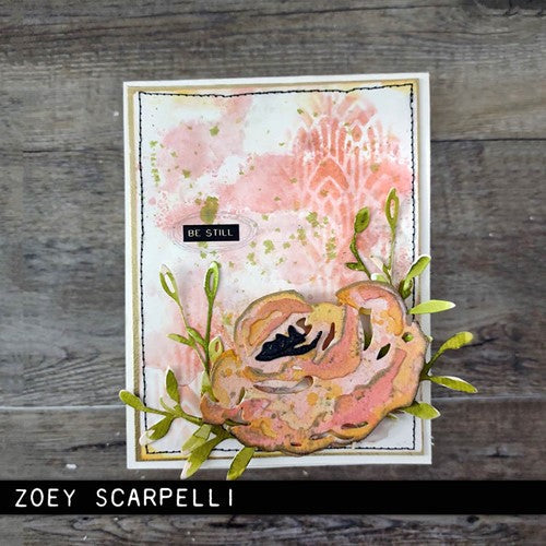 Simon Says Stamp! Tim Holtz Sizzix BRUSHSTROKE FLOWERS 4 Thinlits Dies 665849