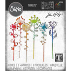Simon Says Stamp! Tim Holtz Sizzix ARTSY STEMS Thinlits Dies 665846