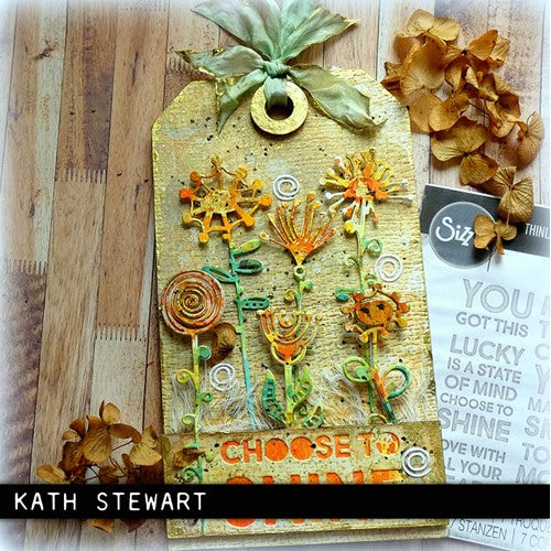 Simon Says Stamp! Tim Holtz Sizzix ARTSY STEMS Thinlits Dies 665846 | color-code:ALT4