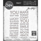 Simon Says Stamp! Tim Holtz Sizzix BOLD TEXT 2 Thinlits Dies 665925