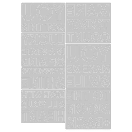 Simon Says Stamp! Tim Holtz Sizzix BOLD TEXT 2 Thinlits Dies 665925