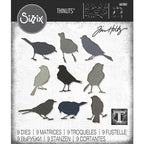 Simon Says Stamp! Tim Holtz Sizzix SILHOUETTE BIRDS Thinlits Dies 665861