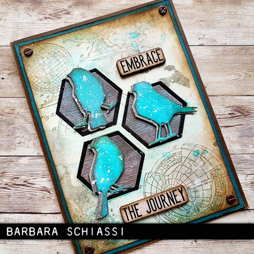 Simon Says Stamp! Tim Holtz Sizzix SILHOUETTE BIRDS Thinlits Dies 665861