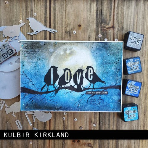 Simon Says Stamp! Tim Holtz Sizzix SILHOUETTE BIRDS Thinlits Dies 665861