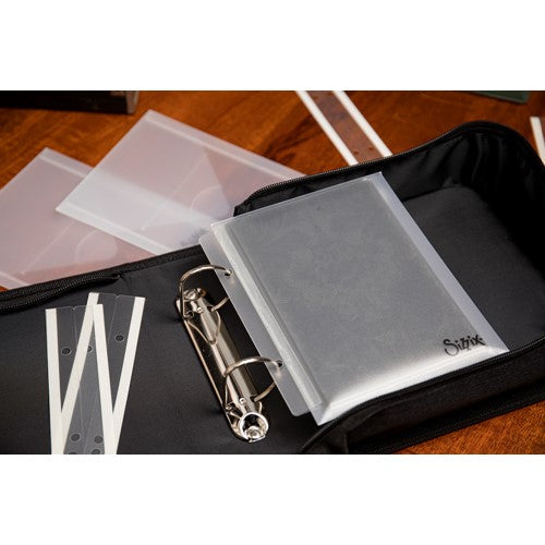 Simon Says Stamp! Tim Holtz Sizzix SMALL STORAGE BINDER Black 665248