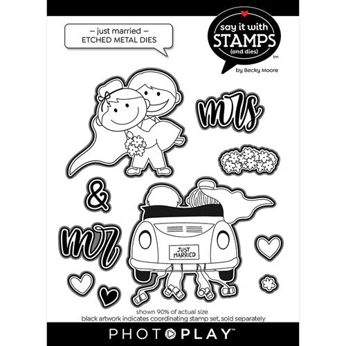 Simon Says Stamp! PhotoPlay JUST MARRIED Die Set sis3265