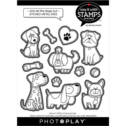 Simon Says Stamp! PhotoPlay WHO LET THE DOGS OUT Die Set sis3267