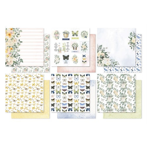 Simon Says Stamp! Paper Rose BUTTERFLY GARDEN 6x6 Paper Pack 25075