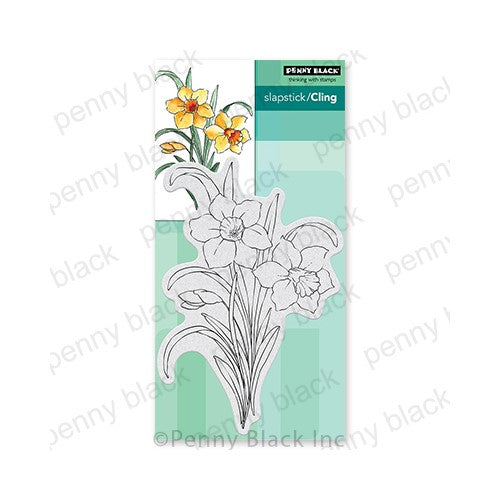 Simon Says Stamp! Penny Black Cling Stamps DAZZLING DAFFODILS 40-853