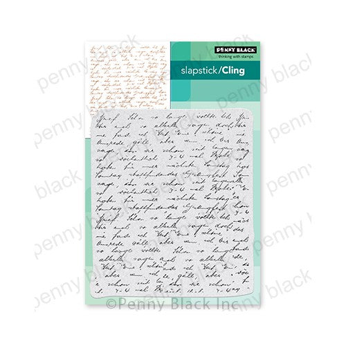 Simon Says Stamp! Penny Black Cling Stamps LETTER BACKGROUND 40-780