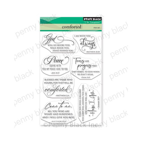 Simon Says Stamp! Penny Black Clear Stamps COMFORTED 30-827