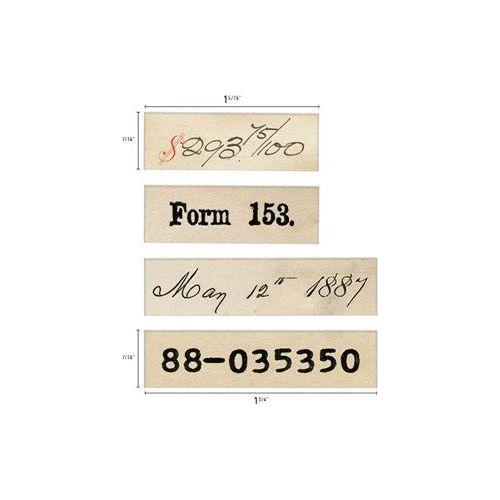 Simon Says Stamp! Tim Holtz Idea-ology EPHEMERA SNIPPETS NUMBER STRIPS th94222