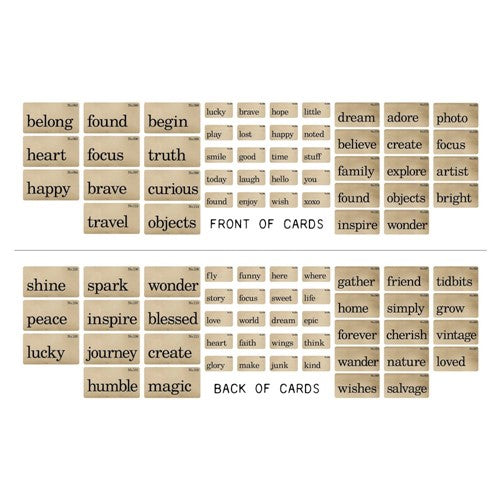 Simon Says Stamp! Tim Holtz Idea-ology FLASHCARDS th94224