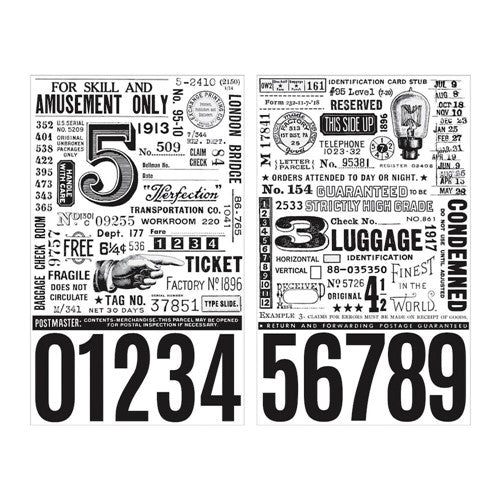 Simon Says Stamp! Tim Holtz Idea-ology REMNANT RUBS LABELED th94237