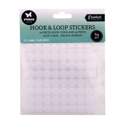 Simon Says Stamp! Studio Light HOOK AND LOOP Round Stickers Essential Tools sleshloop01