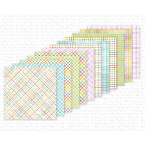 Simon Says Stamp! My Favorite Things PRETTY IN PLAID 6x6 Inch Paper Pad ep90