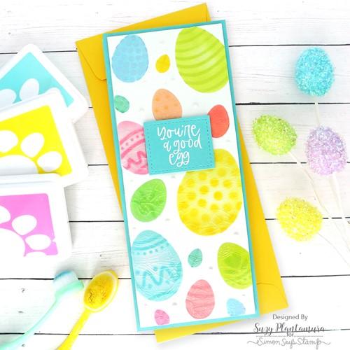 Simon Says Stamp! Simon Says Stamp Stencils LAYERING EGGS ssst211626