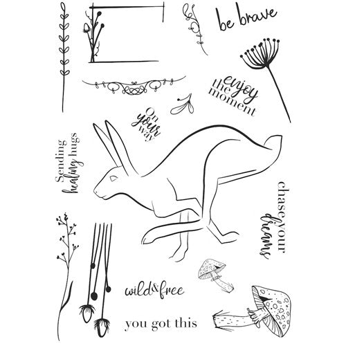 Simon Says Stamp! Creative Expressions BE BRAVE Clear Stamps cec988*